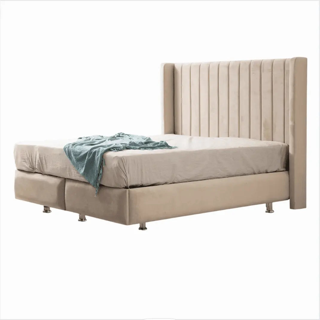 Lit Coffre TOKYO en velour ACCESS MEUBLE