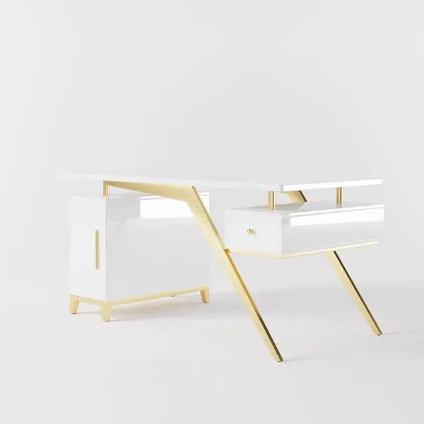 Bureau ultramoderne en bois de santal ACCESS MEUBLE