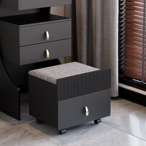 Mini-coiffeuse avec miroir et tabouret ACCESS MEUBLE