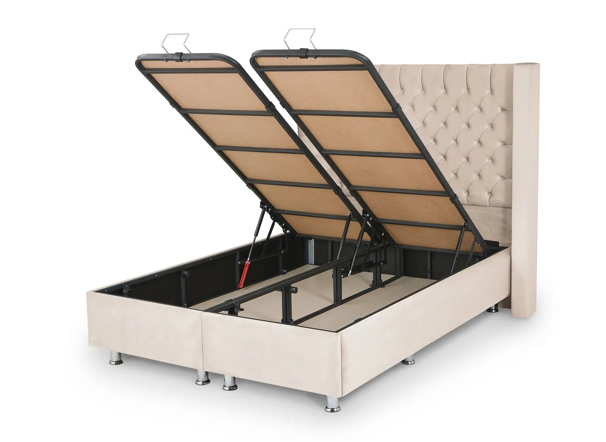 Lit coffre bianca - velours ACCESS MEUBLE