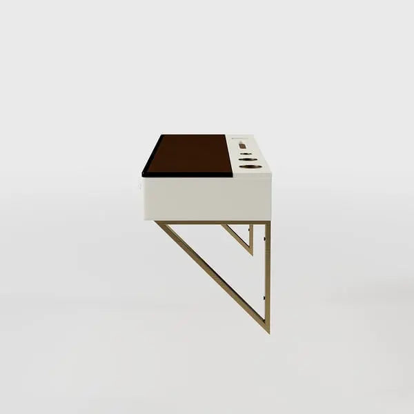 Coiffeuse Mural Table De Toilette Flottant En Verre Trempé ACCESS MEUBLE