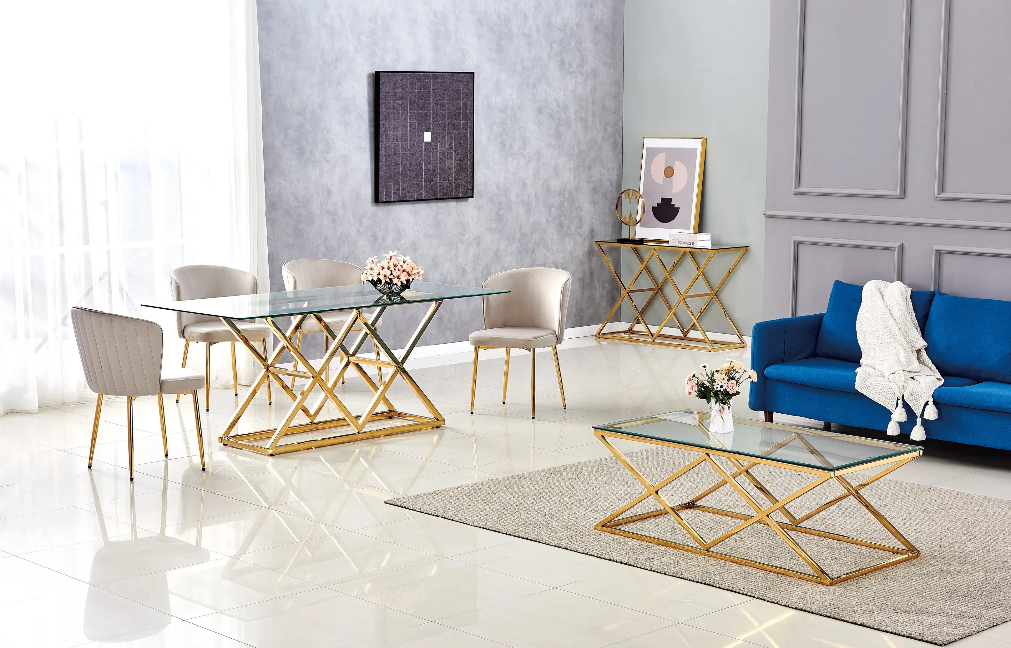 Table TRIANGLE transparent ACCESS MEUBLE