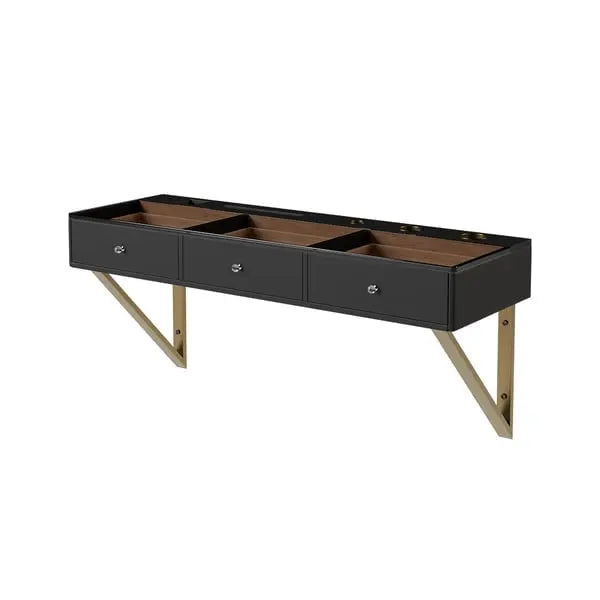 Coiffeuse Mural Table De Toilette Flottant En Verre Trempé ACCESS MEUBLE