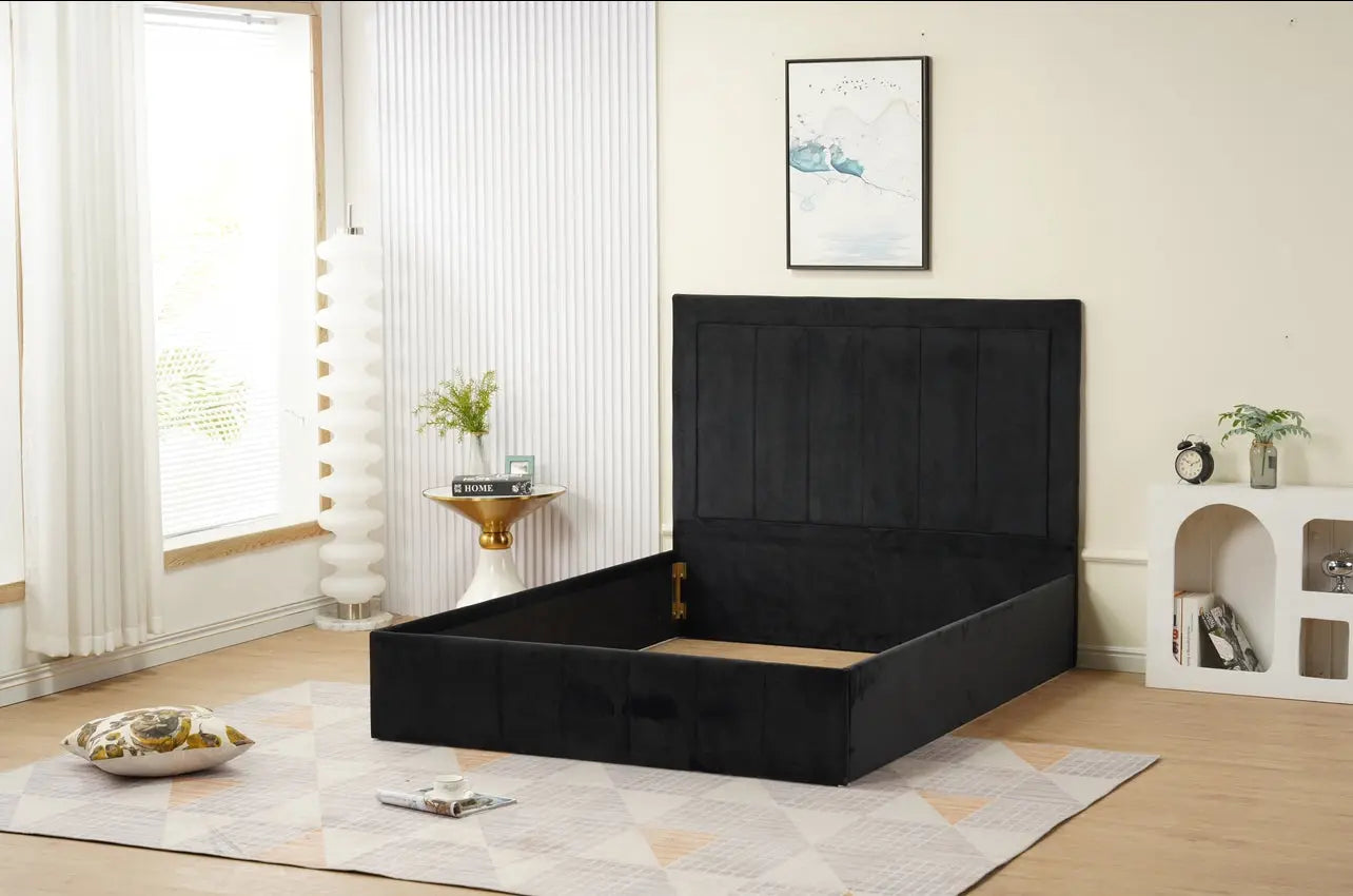 Cadre de lit LILA velours ACCESS MEUBLE