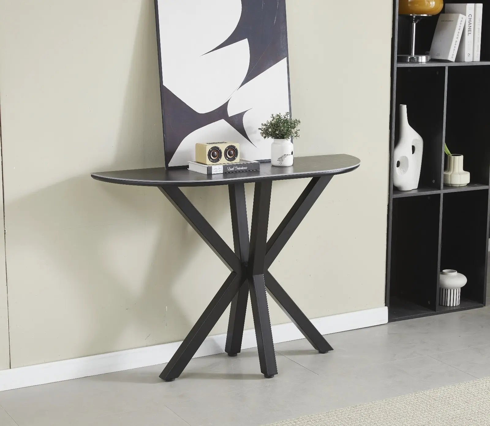 CONSOLE CERAMIQUE OPHELIA MARBRE BLANC DORÉ ACCESS MEUBLE