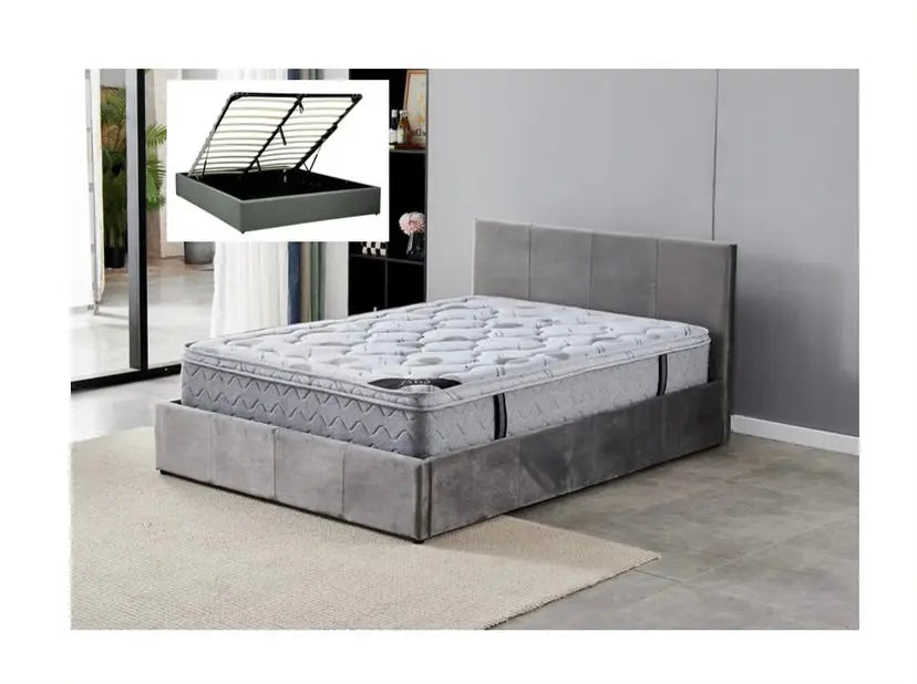 Lit coffre SIMPLY en velours ACCESS MEUBLE