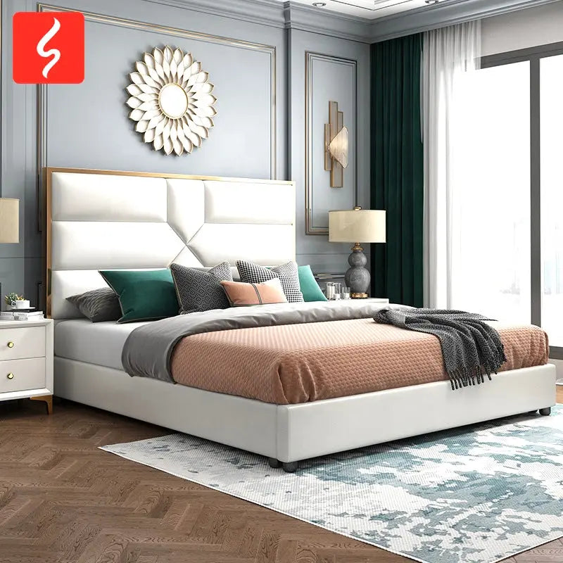 LIT GOLD MARK EN SIMILICUIR BLANC ACCESS MEUBLE