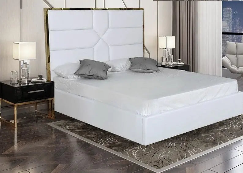LIT GOLD MARK EN SIMILICUIR BLANC ACCESS MEUBLE