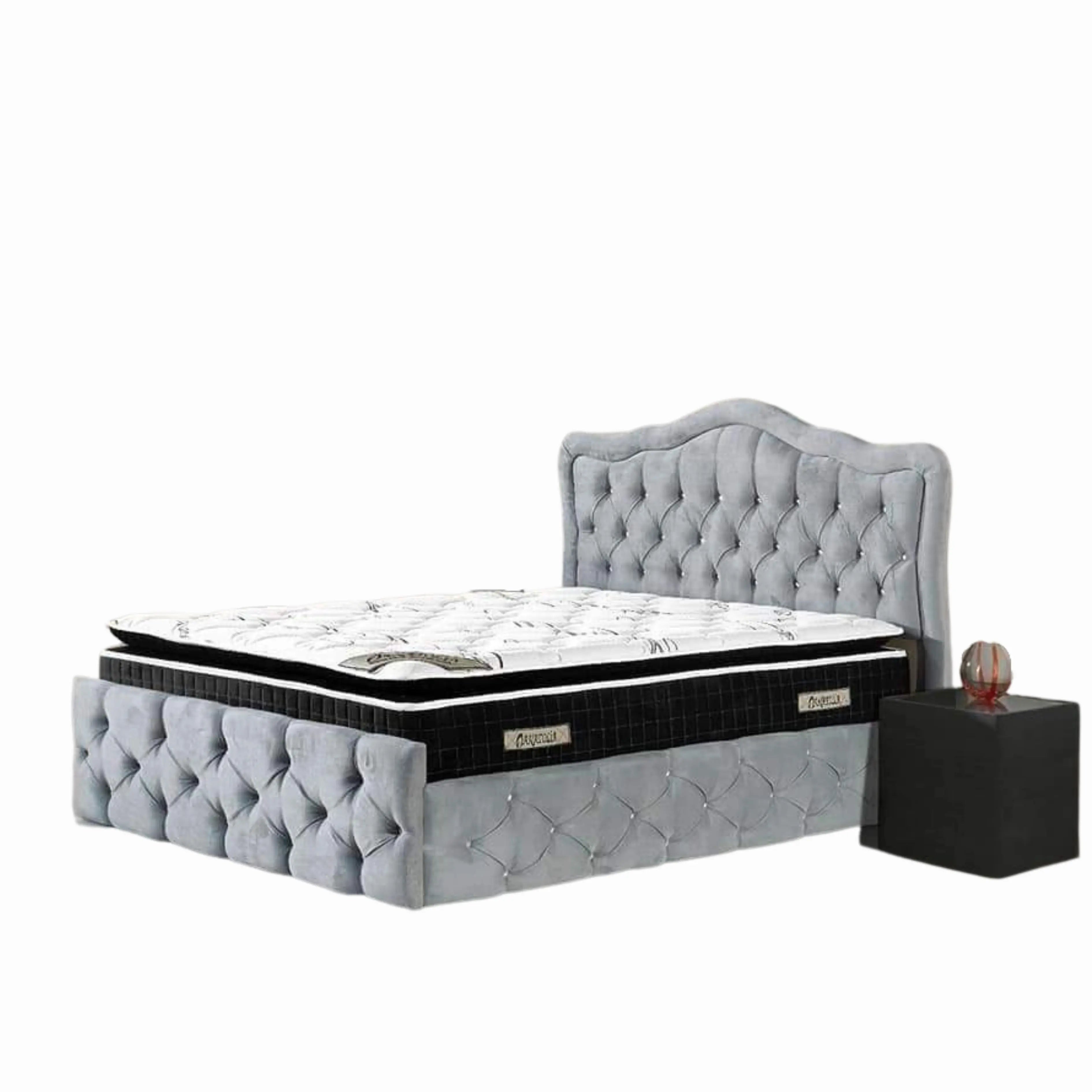 Cadre de lit VENISE en velours ACCESS MEUBLE