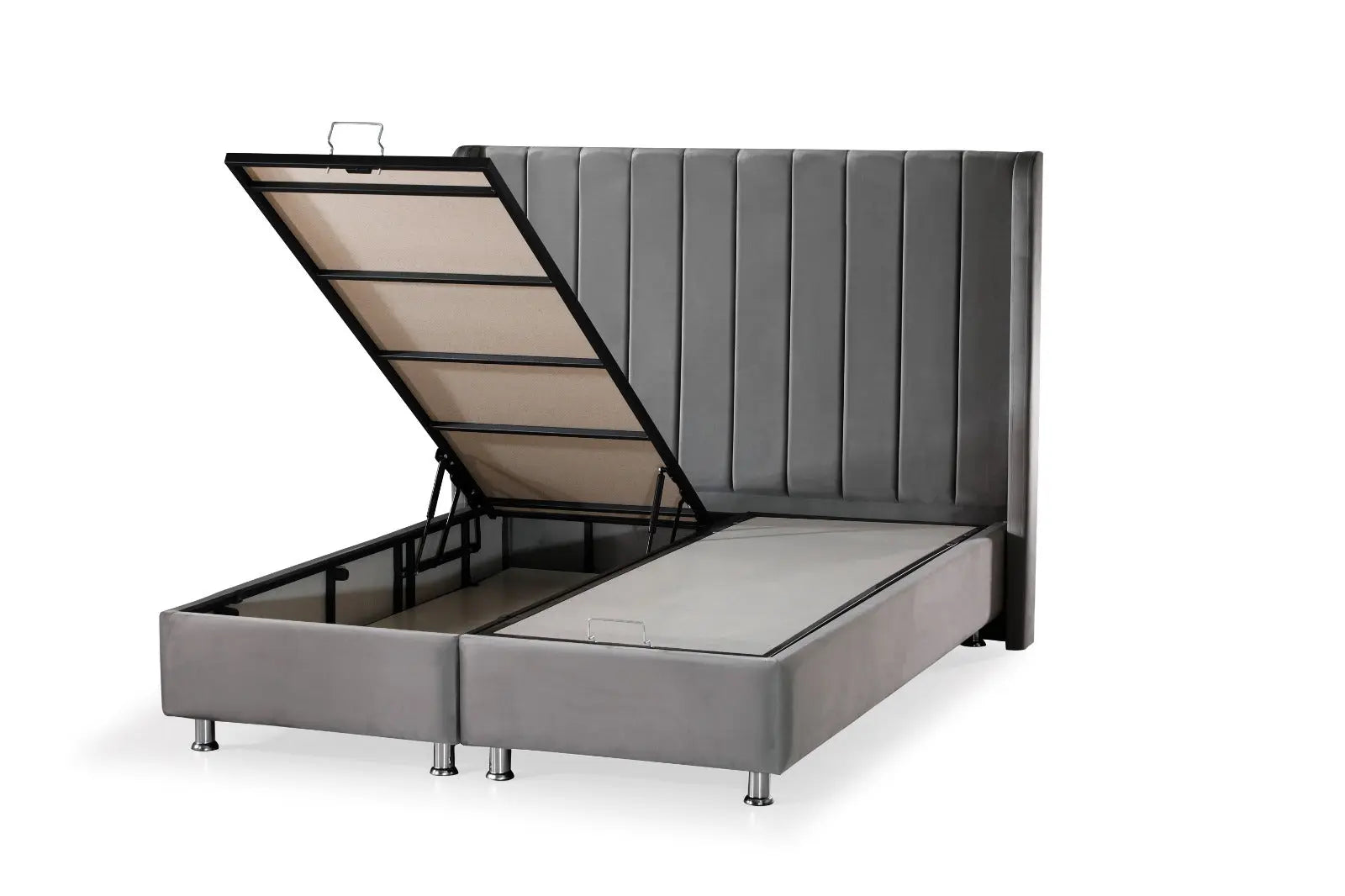 Lit Coffre TOKYO en velour ACCESS MEUBLE