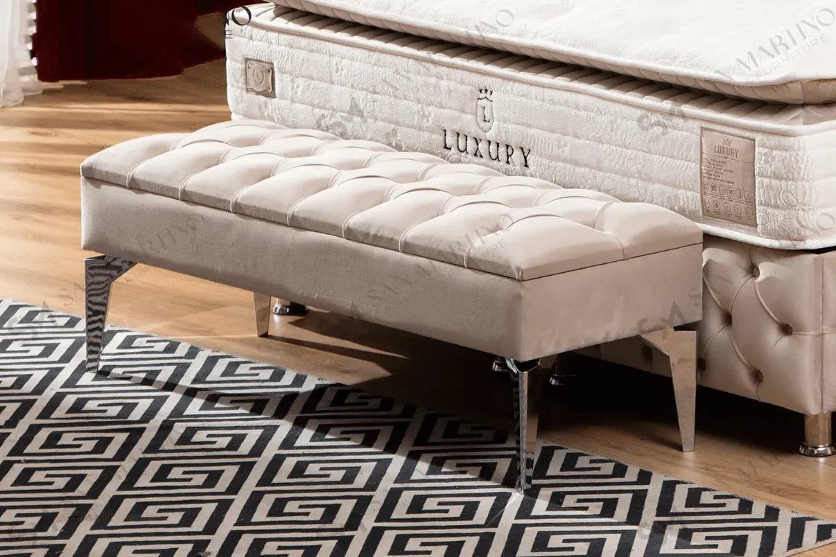 Banquette Coffre Capitonné ACCESS MEUBLE