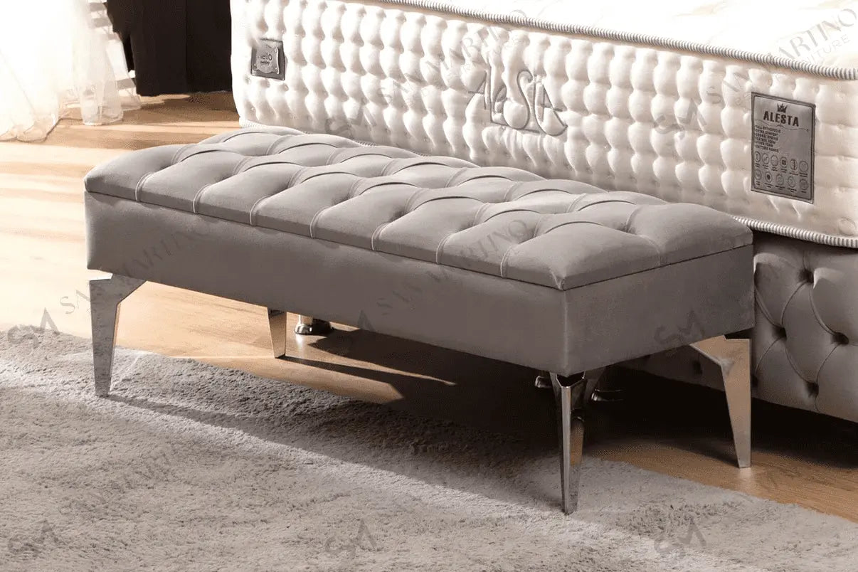 Banquette Coffre Capitonné ACCESS MEUBLE