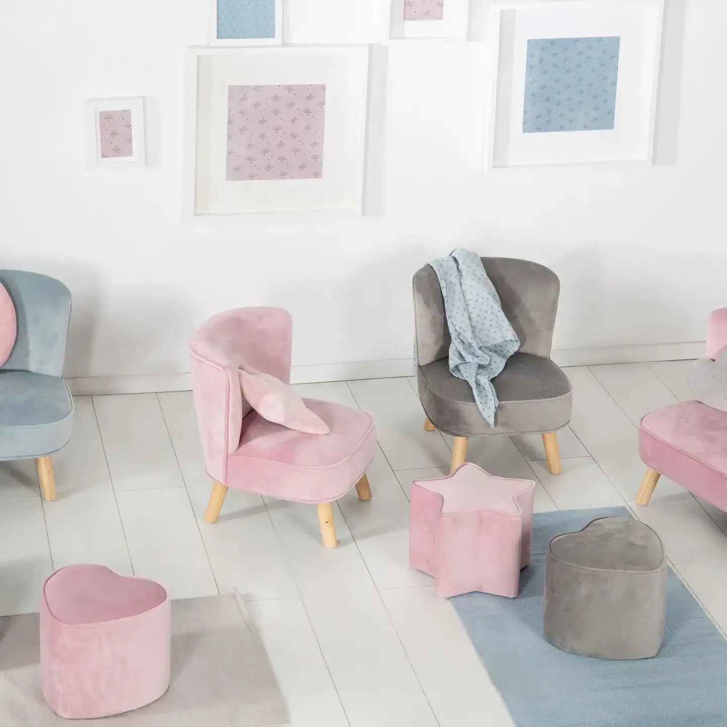 Tabouret pour enfants ROBA en forme d'étoile 'Lil Sofa tabouret confortable ACCESS MEUBLE