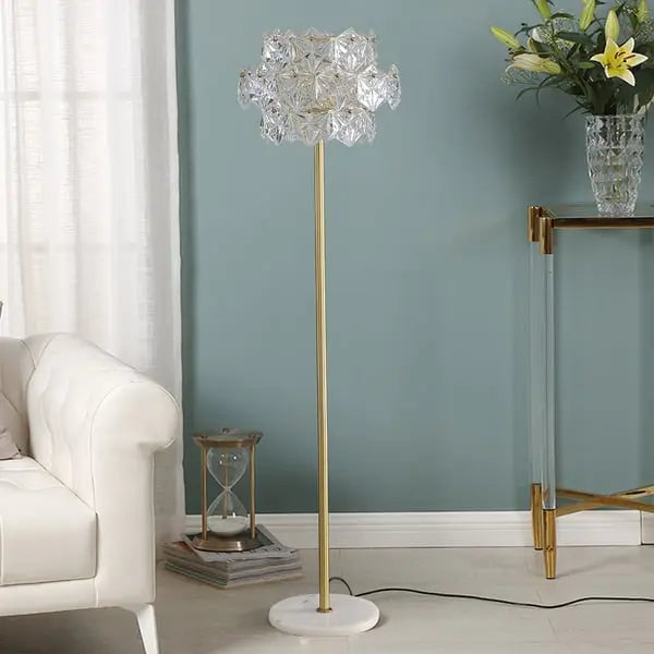 Lampadaire à 3 ampoules enfichable en marbre ACCESS MEUBLE