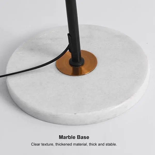 Lampadaire minimaliste en marbre noir et or ACCESS MEUBLE