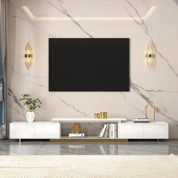 Meuble TV Brillant extensible moderne ACCESS MEUBLE
