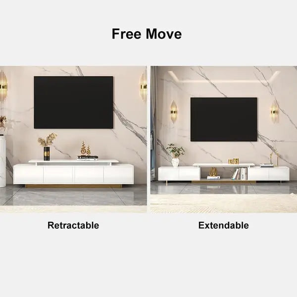 Meuble TV Brillant extensible moderne ACCESS MEUBLE