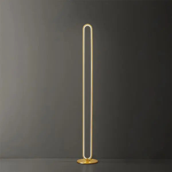 Lampadaire linéaire moderne LED métal doré ACCESS MEUBLE