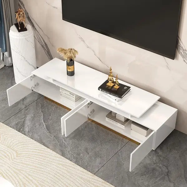 Meuble TV Brillant extensible moderne ACCESS MEUBLE