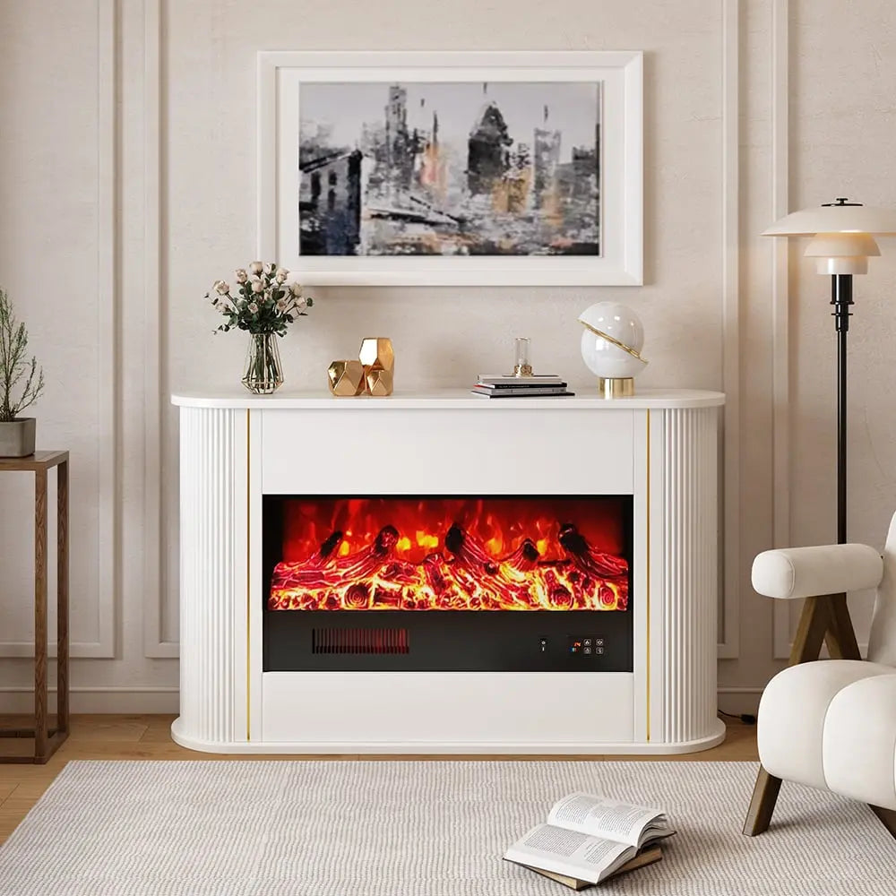 Cheminée électrique autoportante effet de flamme LED 3D réglable ACCESS MEUBLE