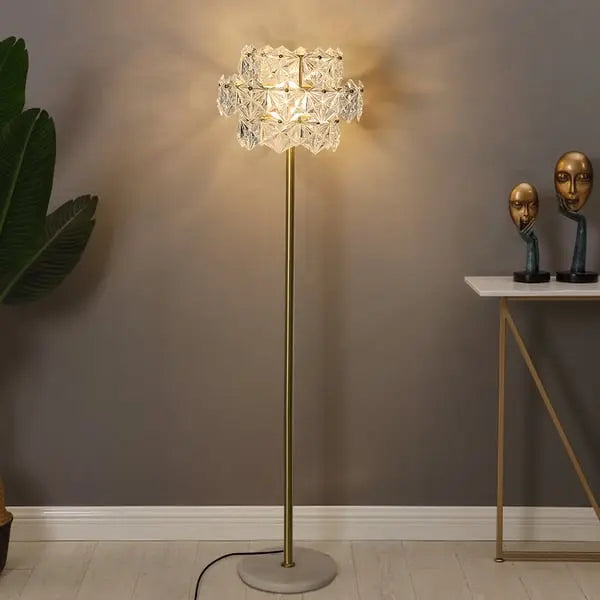 Lampadaire à 3 ampoules enfichable en marbre ACCESS MEUBLE