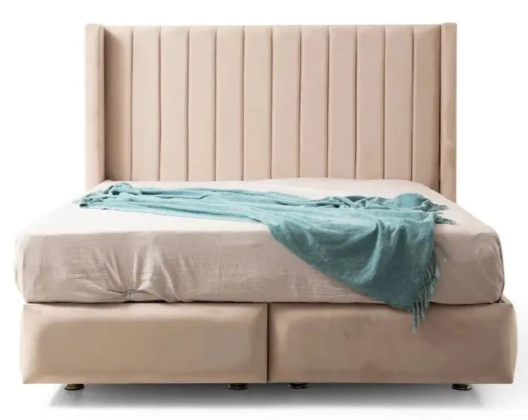 Lit Coffre TOKYO en velour ACCESS MEUBLE