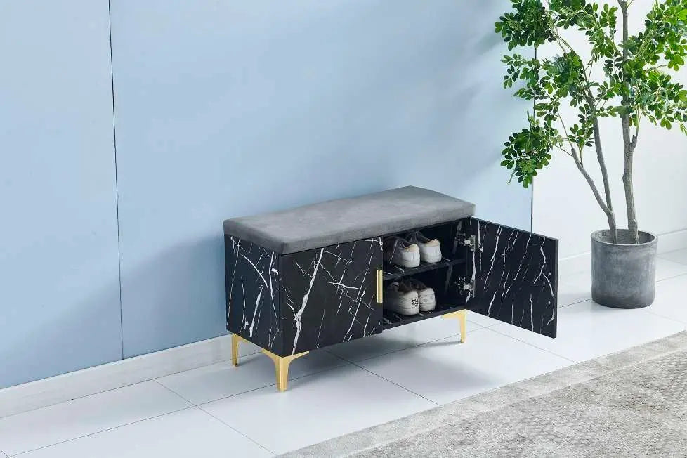Meuble à chaussure pouf marbré ACCESS MEUBLE