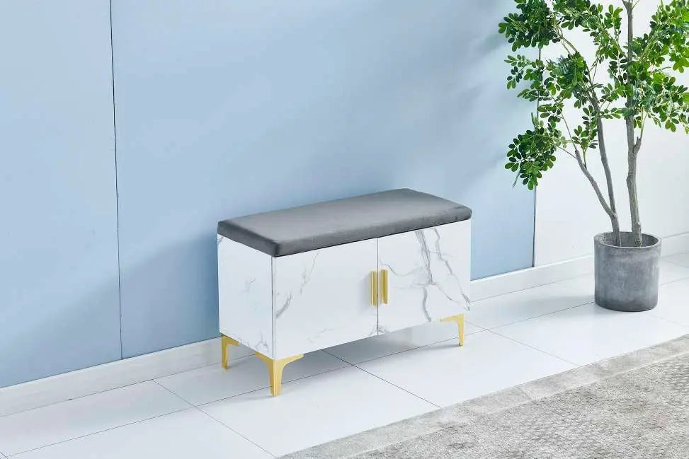Meuble à chaussure pouf marbré ACCESS MEUBLE