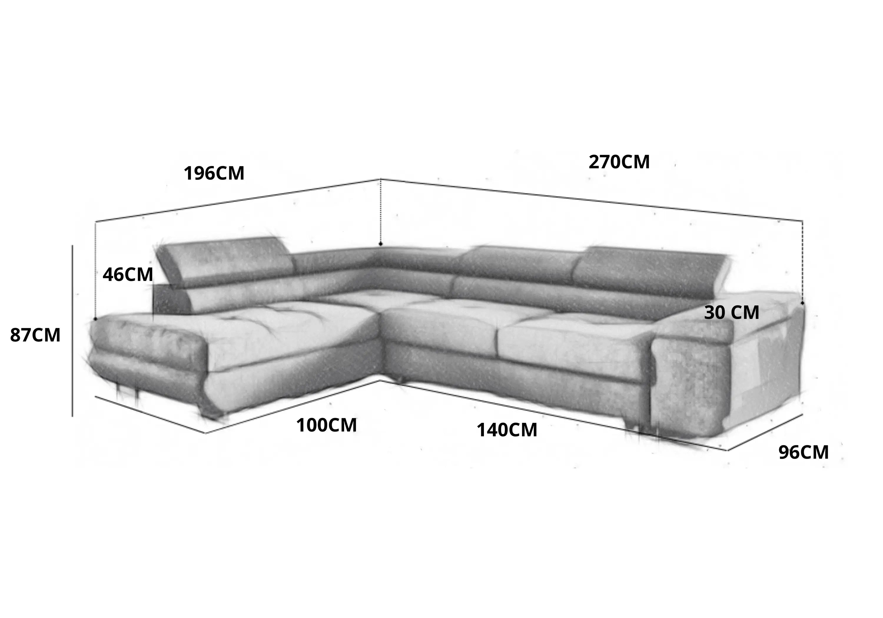 CANAPE CONVERTIBLE TOULOUSE ACCESS MEUBLE