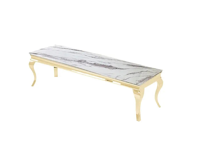 Meuble TV BAROQUE en marbre blanc ACCESS MEUBLE
