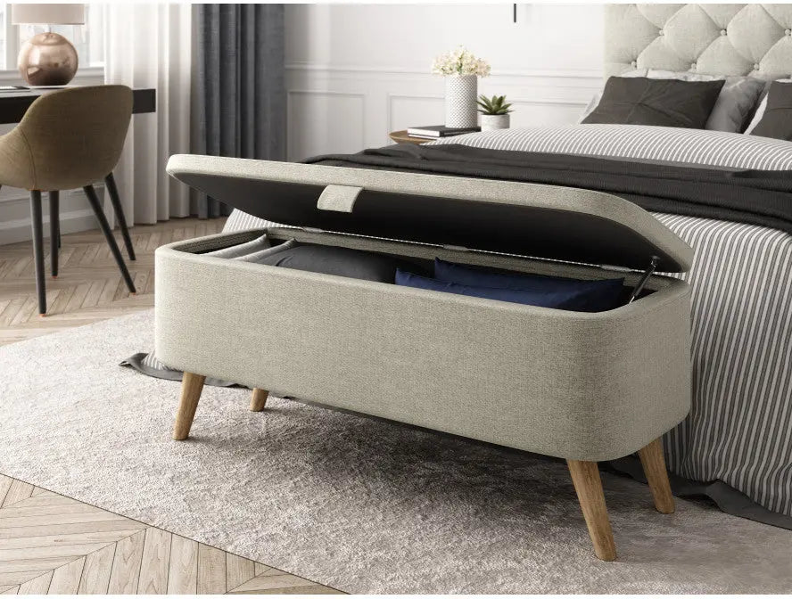 POLKA - Bout de lit avec rangement en tissu ACCESS MEUBLE