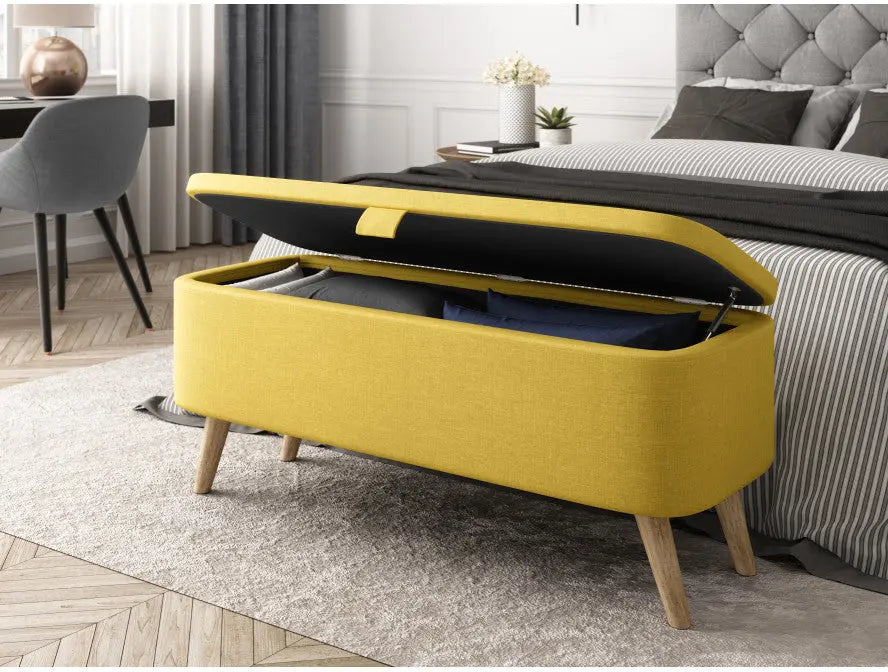 POLKA - Bout de lit avec rangement en tissu ACCESS MEUBLE