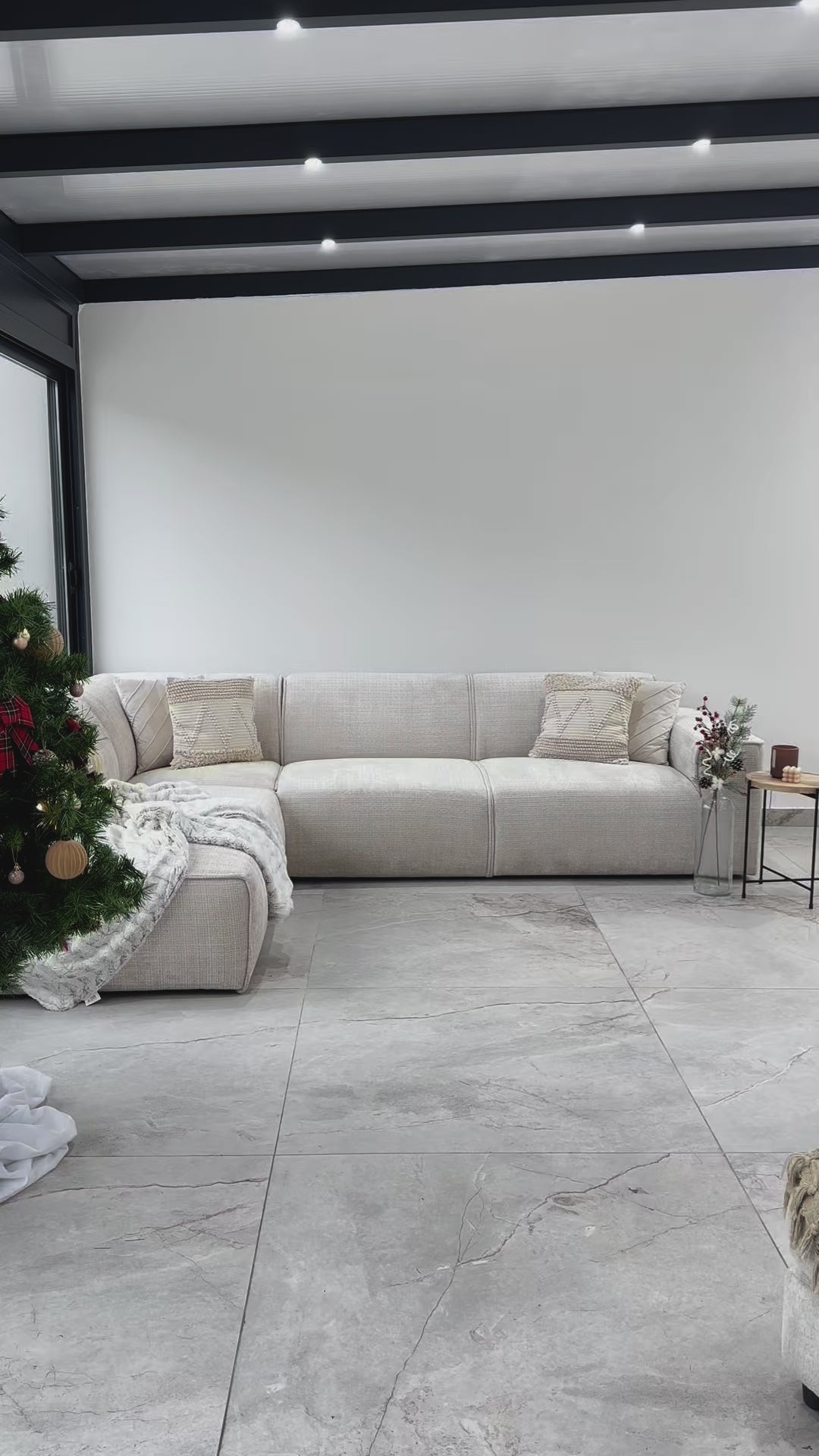 Canapé d'Angle Colette Marbella Beige