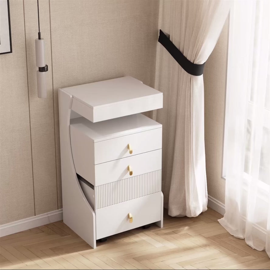 Mini-coiffeuse avec miroir et tabouret