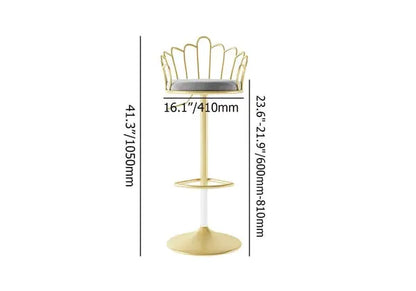 Tabourets gris modernes pour îlot de cuisine ACCESS MEUBLE