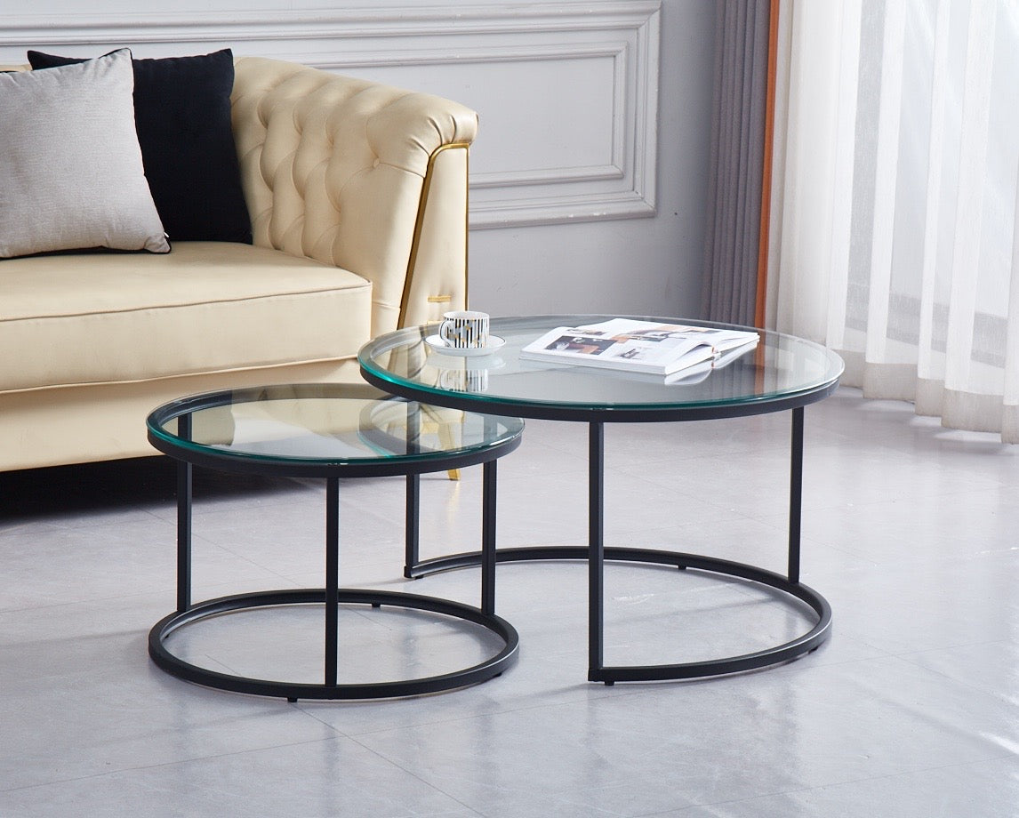 Table basse gigogne en metal