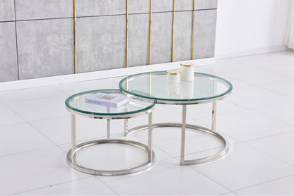 Table basse gigogne en metal