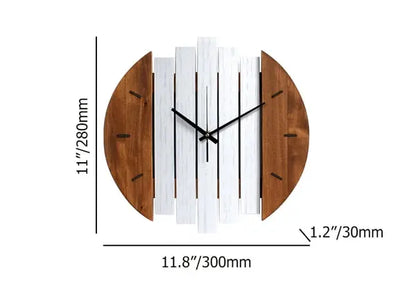 Horloge murale en bois abstrait rustique pour salon, maison, décoration artistique ACCESS MEUBLE