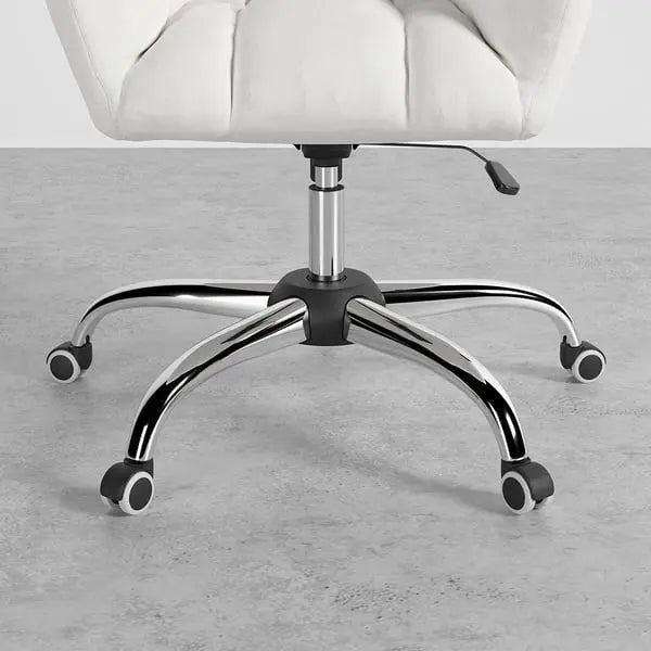 Chaise de bureau lin pivotante rembourrée en coton ACCESS MEUBLE