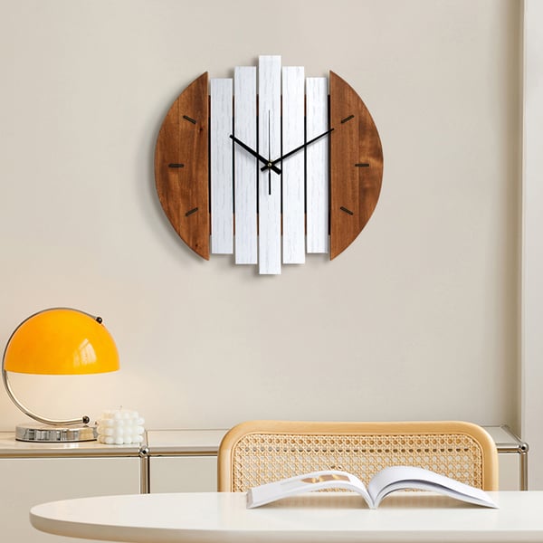 Horloge murale en bois abstrait rustique pour salon, maison, décoration artistique ACCESS MEUBLE