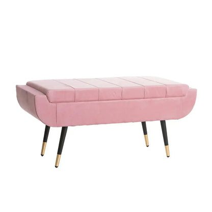 Banquette de chevet en velours rose ACCESS MEUBLE