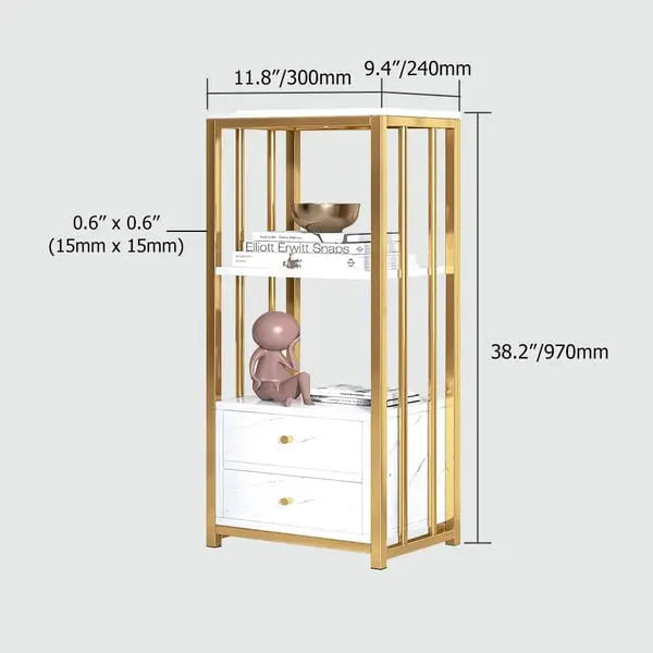 Vitrine blanche avec armoire de rangement ACCESS MEUBLE