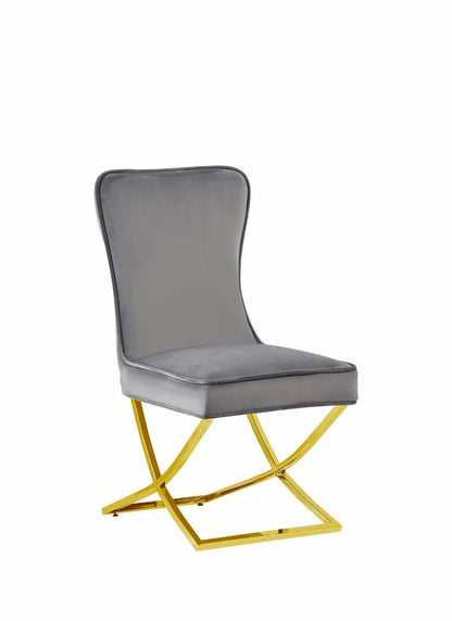 Chaise GABRIELLE en velours ACCESS MEUBLE