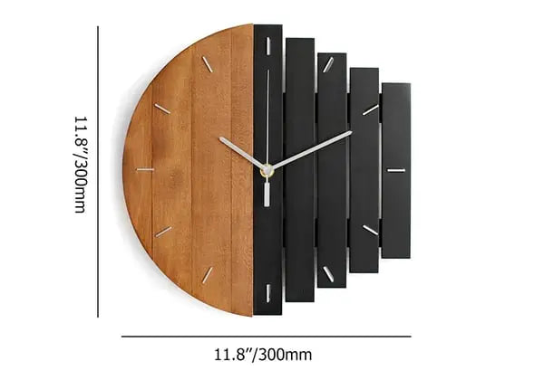 Horloge murale en bois abstrait rustique pour salon, maison, décoration artistique ACCESS MEUBLE