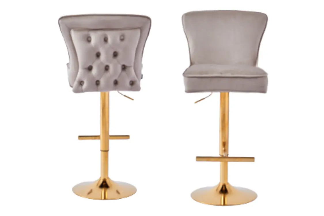 Tabouret de bar GABRIELLE en velours ACCESS MEUBLE