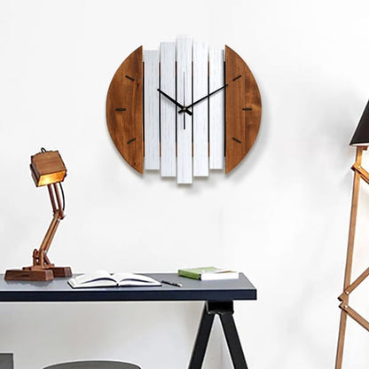 Horloge murale en bois abstrait rustique pour salon, maison, décoration artistique ACCESS MEUBLE