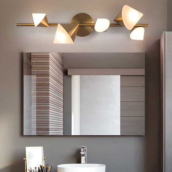 Luminaires muraux LED modernes de salle de bain en or ACCESS MEUBLE