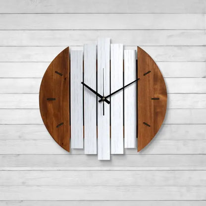 Horloge murale en bois abstrait rustique pour salon, maison, décoration artistique ACCESS MEUBLE