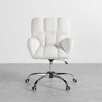 Chaise de bureau lin pivotante rembourrée en coton ACCESS MEUBLE