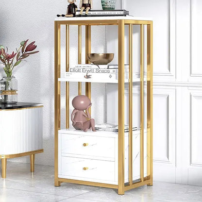 Vitrine blanche avec armoire de rangement ACCESS MEUBLE